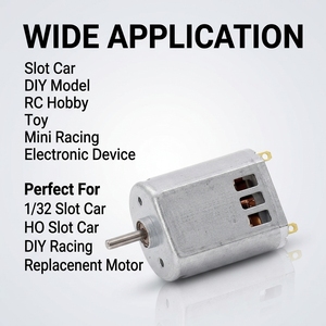 Hochgeschwindigkeits-FK130 Slotcar-Motor 12V Kohlebürsten-Gleichstrommotor für 1/32 Rennwagen-Ersatzteile OEM-Hersteller - Product Image 2