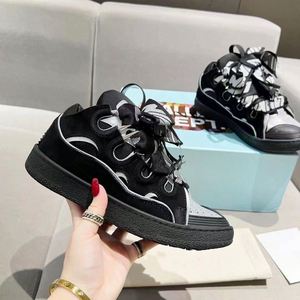 Nouvelles Baskets Lanvane Curbs de Luxe pour Femme et Homme, en Cuir Véritable Léger, Idéales pour la Marche – Collection Automne-Été 2026 – Vente Flash Dropshipping - Product Image 5