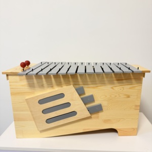 <span class=keywords><strong>Xylophone</strong></span> 13 touches en aluminium vibrant, instrument de percussion à percussion manuelle, tailles moyenne, petite et grande, en coffret - Product Image 4