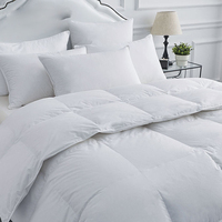 Couette en duvet de canard épaisse en coton 100% blanc, hôtel de luxe 5 étoiles
