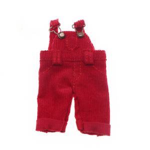 인형의 집 미니 DIY 장난감 데님 바지 BJD 강아지 봉제 인형 옷 결합 바디 멜빵 바지 - Product Image 6