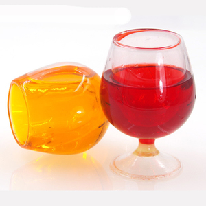 Ensemble de verres à vin courts en plastique pour la maison, vin rouge européen créatif, brandy, whisky, bar - Product Image 3