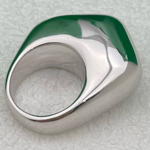 Mode Premium <span class=keywords><strong>Gold</strong></span> Chunky Baggy <span class=keywords><strong>Ring</strong></span> Glänzender 24 Karat vergoldeter Messing <span class=keywords><strong>ring</strong></span> Damen schmuck - Product Image 4