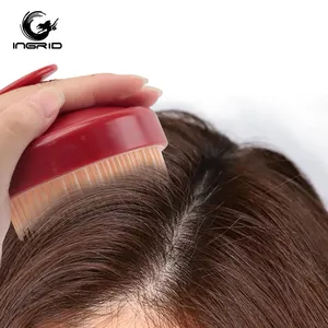 Silikon runde entwirrende Haar bürste Kopf Kopfhaut Massage gerät Scrub ber Shampoo Haar Kopfhaut Massage gerät neue Bürste