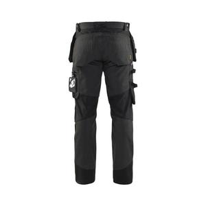BLAKLADER - 155418609899C148 Pantalones Craftsman con elástico Gris oscuro/Negro-PANTALÓN DE TRABAJO EAN 7330509657942 - Product Image 2