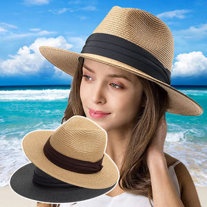 Offre Spéciale qualité Fedora <span class=keywords><strong>Panama</strong></span> chapeaux <span class=keywords><strong>2022</strong></span> gros hommes femmes été papier réglable unisexe plage <span class=keywords><strong>Panama</strong></span> chapeau de paille - Product Image 1