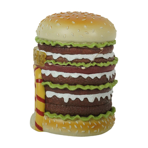Décoration de Noël Animée Créative et Amusante en Résine LED en Forme de Burger, Personnalisable avec 8 Mélodies Musicales, Idéale pour Cadeaux d'Intérieur - Product Image 5