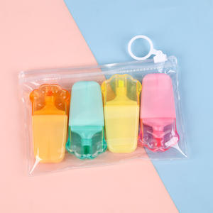 Creativo Paw highlighlighter penna obliqua spazzola punta Graffiti pittura ad alto livello di aspetto cancelleria all'ingrosso Mini per gli studenti - Product Image 4