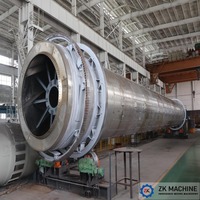 Four rotatif à chaux de petite capacité 200 TPD, équipement écologique de calcination du calcaire pour ligne de production de chaux vive