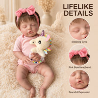 BAkwbwBY Poupée Reborn 18 Pouces Corps Souple Nouveau-Né Bébé Réaliste pour Filles Cadeau Chambre Bébé Jouet Vente en Gros