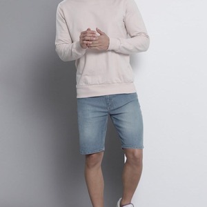 Shorts de Mezclilla de Algodón para Hombre, Corte Regular, Cintura Media, Diseño con Bolsillos, Shorts Casuales para Uso Diario, Shorts de Mezclilla de Alta Calidad para Hombre - Product Image 3
