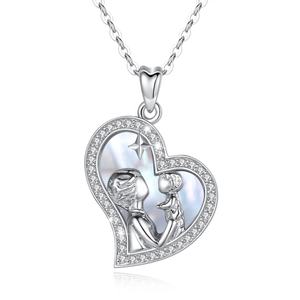 <strong>Mother</strong> Day Gifts <strong>Jewellery</strong> 925 Sterling Silver love Heart <strong>Mother</strong> <strong>Daughter</strong> Pendant Necklace - Product Image 1