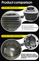 Motore per Bici ZTMoto Creator 85R-Completo, 52mm di Diametro, 85cc Reali, 2 Tempi, Testa Cilindro Rimovibile, Raffreddamento ad Aria - Manuale
