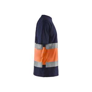 BLAKLADER-T-shirt haute visibilité 338710308853M Bleu marine/Orange-EAN 7330509616253 HI-VIS WORKWEAR - Product Image 3