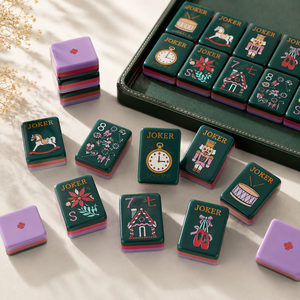 Juego de Mahjong de Lujo de 160 Piezas, <span class=keywords><strong>3</strong></span> Capas, OMM, Portátil, Color Morado, con Fichas Acrílicas de Cascanueces Americano, para <span class=keywords><strong>Club</strong></span> Nocturno - Product Image 2