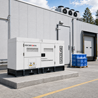 Groupe électrogène diesel Cummins 38 kVA super silencieux, générateur diesel 30 kW à faible bruit, générateur de puissance sans balais refroidi par eau