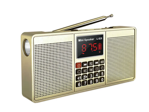 YOFITS L-528 Radio FM Lettore MP3 Mini Altoparlante Bluetooth <span class=keywords><strong>Portatile</strong></span> Wireless con Luce LED e Sveglia - Product Image 4