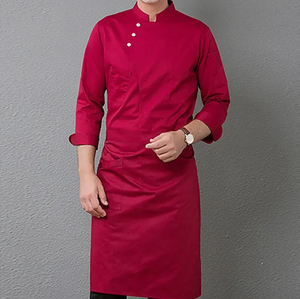 Chaqueta de Chef de <span class=keywords><strong>Manga</strong></span> Larga/Corta para Hombre, Uniforme para <span class=keywords><strong>Restaurante</strong></span>, Cocina, Comida Rápida, Poliéster Popelina, <span class=keywords><strong>Restaurante</strong></span> y Bar - Product Image 2