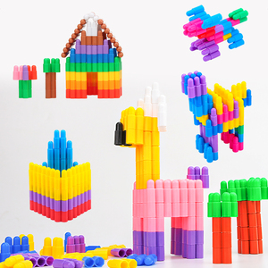 Venta caliente bloques de construcción de bricolaje a gran escala, balas cohete, bloques de construcción, juguetes de rompecabezas de plástico - Product Image 5