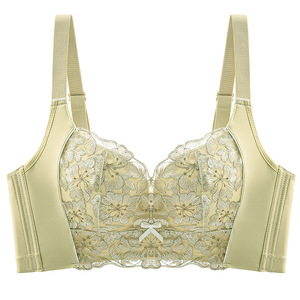 Sous-vêtements confortables respirants pour femmes romantiques Nouvelle dentelle brodée sans haut à armatures en nylon respirant - Product Image 1