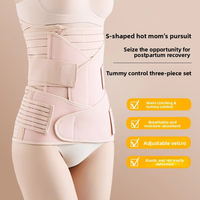 Corset abdominal élastique en graphène post-partum avec soutien pelvien respirant et serre-taille pour l'amincissement après césarienne