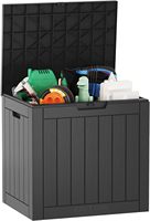 Boîte de rangement extérieure 31 gallons, boîte de rangement pour terrasse, bac de rangement en résine imperméable pour intérieur, livraison de colis, coussin de patio, outil de jardin, verrouillable