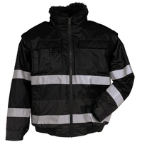 Veste de travail d'extérieur 3 en 1 personnalisée pour hommes, haute visibilité, respirante, réfléchissante, imperméable, avec doublure amovible pour l'hiver