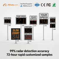 Señal de Tráfico Portátil con Radar de Velocidad, Reflector Blanco de Aluminio, Fabricada en China, con Sistema VMS