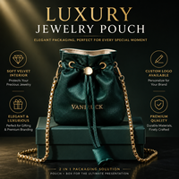 Pochette à bijoux en satin de luxe avec cordon de serrage, logo personnalisé, mini sac d'emballage pour bijoux avec sangle chaîne, pochette cadeau OEM ODM