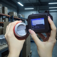 Mini Máquina Codificadora Portátil de Inyección de Tinta para Botellas de Plástico, Cajas de Cartón y Madera, Impresora Portátil para Fechas de Caducidad, Códigos de Barras y Logotipos