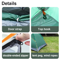 Tente de camping pop-up portable pour 1-2 personnes, abri solaire pour randonnée, ouverture en une seconde, idéale pour les voyages et la randonnée, fabrication OEM