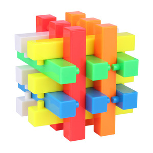 Puzzle Kongming Lock 6 pièces, jouet de développement cognitif pour enfants de 4 à 6 ans, blocs de construction éducatifs pour stimuler l'esprit - Product Image 1