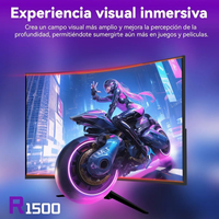 Fábrica mayorista 27" monitor LCD 240Hz 1ms respuesta HDR IPS pantalla 4K curvado gaming