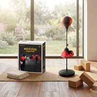 Kit de boxe ludique : Ensemble complet avec gants de boxe, cible de frappe et équipement d'entraînement pour la maison, la gym, la relaxation, l'exercice et le fitness