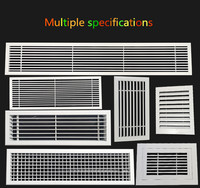 Diffuseur linéaire en aluminium, grille de ventilation de retour d'air, grille de ventilation au sol, pour plafond et montage mural