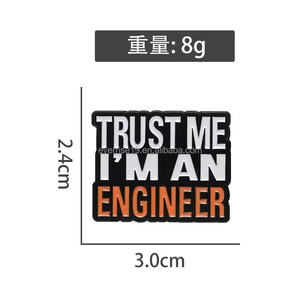 Trust me I'm วิศวกรเข็มกลัดปกเสื้อรูปการ์ตูนเข็มกลัดสร้างสรรค์เครื่องประดับเสื้อผ้ากระเป๋าของขวัญสำหรับเพื่อนนักเรียน - Product Image 5