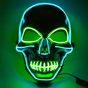 <span class=keywords><strong>Maschera</strong></span> di Halloween <span class=keywords><strong>LED</strong></span> a 7 Colori di Alta Qualità, Disponibile, per Feste, <span class=keywords><strong>Maschera</strong></span> Spaventosa all'Ingrosso, <span class=keywords><strong>Teschio</strong></span> Scheletro Fantasma - Product Image 4
