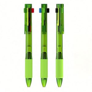 Promotional Custom Logo 4 Color <b>Retractable</b> Ballpoint <b>Pens</b> Long-lasting Ink for Campus Events - Product Image 2