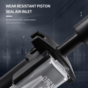 Pompe à air de vélo de <span class=keywords><strong>maison</strong></span> de haute qualité, pompe à vélo portable en aluminium ABS avec manomètre - Product Image 4