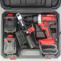 Ensemble d'outils de pistolet à vis pour cloisons sèches sans fil Perceuse portable pour projets d'amélioration de l'habitat