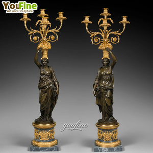 Tùy chỉnh chất lượng cao kim loại sexy phụ nữ đèn trong nhà cặp đồng điêu khắc tượng <span class=keywords><strong>torchiere</strong></span> - Product Image 1