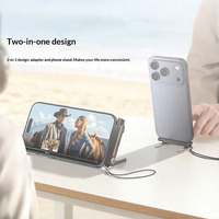 Base de Carga Rápida 2 en 1, 240W, Puerto USB-C, Adaptador de Cargador de Escritorio, Plegable, Multiángulo, Cables de Datos Desmontables para Teléfono Celular