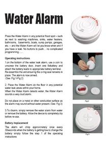 Ev kullanımı su kaçak Alarm dedektörü ev su kaçağı monitör drenaj uyarı cihazı değiştirilebilir pil - Product Image 6