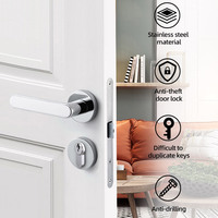 JIXIN Cylindre de serrure de porte antivol en laiton 70 mm, sécurité renforcée avec boîte à clés, pour porte en acier, prévention des incendies