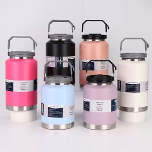 Cross-border Large-Capacity Handle Outdoor Portable Sports <b>Kettle</b> Thermos 316 Stainless Steel Insulation 1500ml-2000ml Screw Cap - Product Image 1