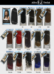 Échantillon Gratuit 10 Pouces <span class=keywords><strong>Cheveux</strong></span> Afro Bouclés Torsadés Ondulés Synthétiques pour Tresses EZ, Coiffures Frisées Tressées pour Femmes - Product Image 6
