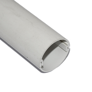 Chất Lượng Cao L Hình Dạng <span class=keywords><strong>PVC</strong></span> Cứng Nhắc Nhựa Đùn Hồ Sơ Hồ Sơ LED Strip Nhựa Bìa Trắng Nhựa Nửa Vòng Ống - Product Image 4