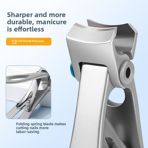 Set di <span class=keywords><strong>tagliaunghie</strong></span> in acciaio inossidabile con pinze e tronchesine a bocca larga per manicure - Product Image 3