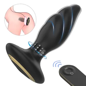S-HANDE Silicone remote control electric shock Vibrating Sex Toys Anal Butt Plug Underwear For Male Couple Anal sexual