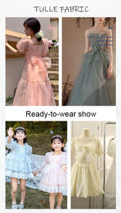 Самая продаваемая 100% нейлоновая Тюлевая ткань 160 см 29gsm, экологически чистая ткань для костюма, свадебное детское платье, Цветочное платье, ткань - Product Image 6